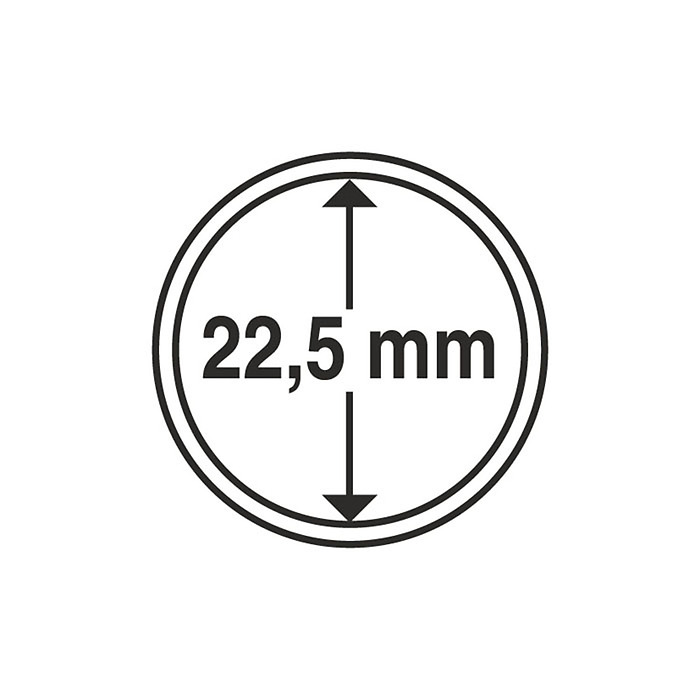 Cápsulas Grips para monedas de 22,5 mm, paquete de 10