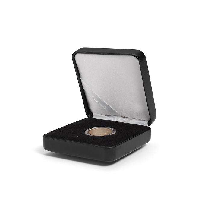 Estuche Nobile para monedas, hasta Ø 26 mm, negro