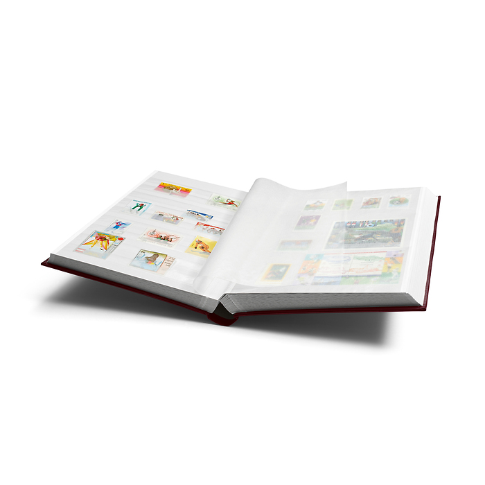 Comfort clasificador, DIN A4,  64 páginas blancas, tapa acolchada, rojo