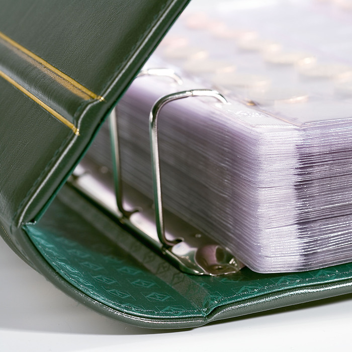 tapa de anillas Optima, diseño Classic Gigant, con cajetín projoector, azul