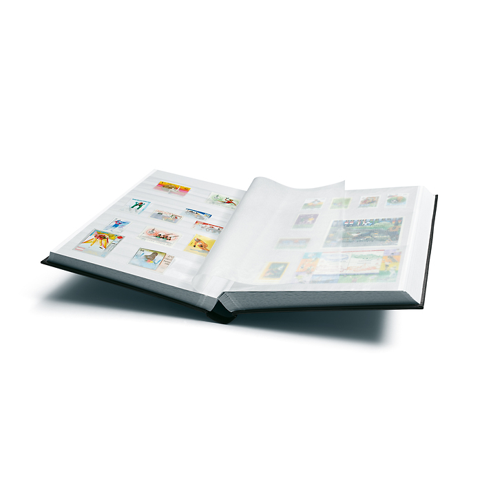 Comfort clasificador, DIN A4,  64 páginas blancas, tapa acolchada, negro