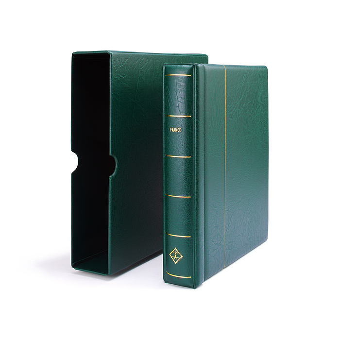 Leuchtturm tapa con barra rotativa Perfect DP, grabado France verde con cajetín projoector