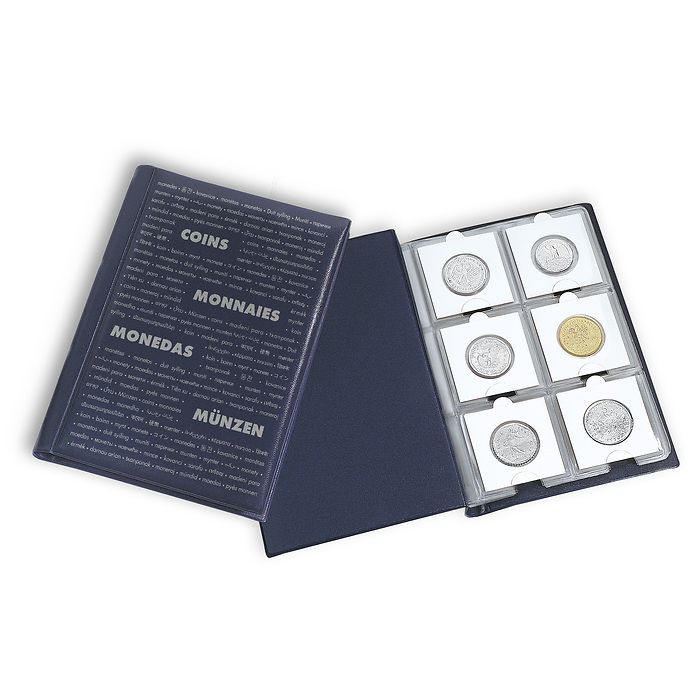 Álbum de bolsillo para monedas cada una para 6 cartones demonedas,azul online | leuchtturm.es