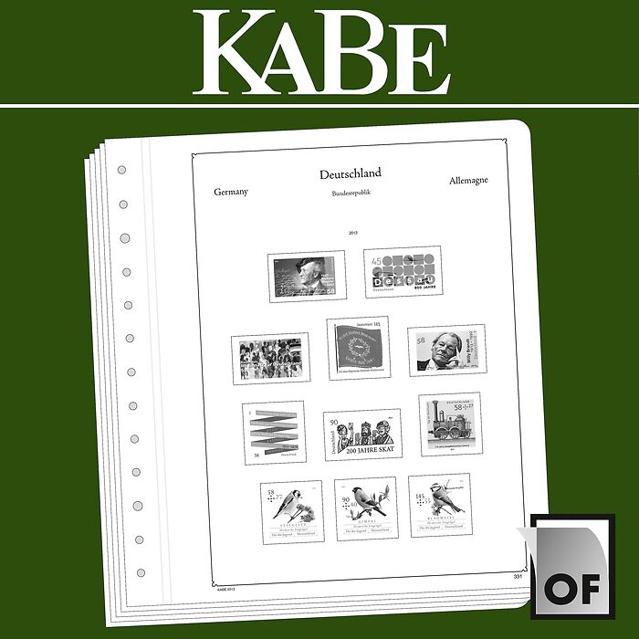 KABE OF-hojas preimpresas RDA  Zona de Ocupación Rusa 1945-1949