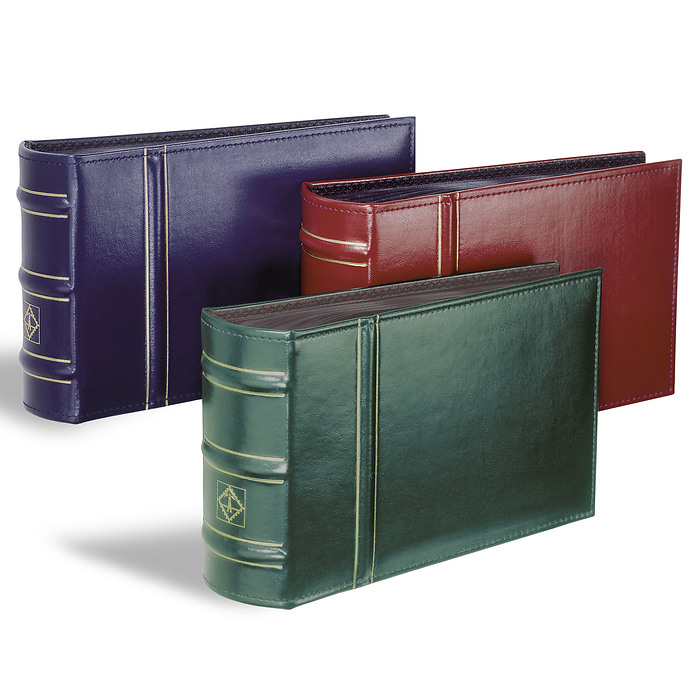 Álbum para 100 FDCs o cartas en el formato DIN largo, azul