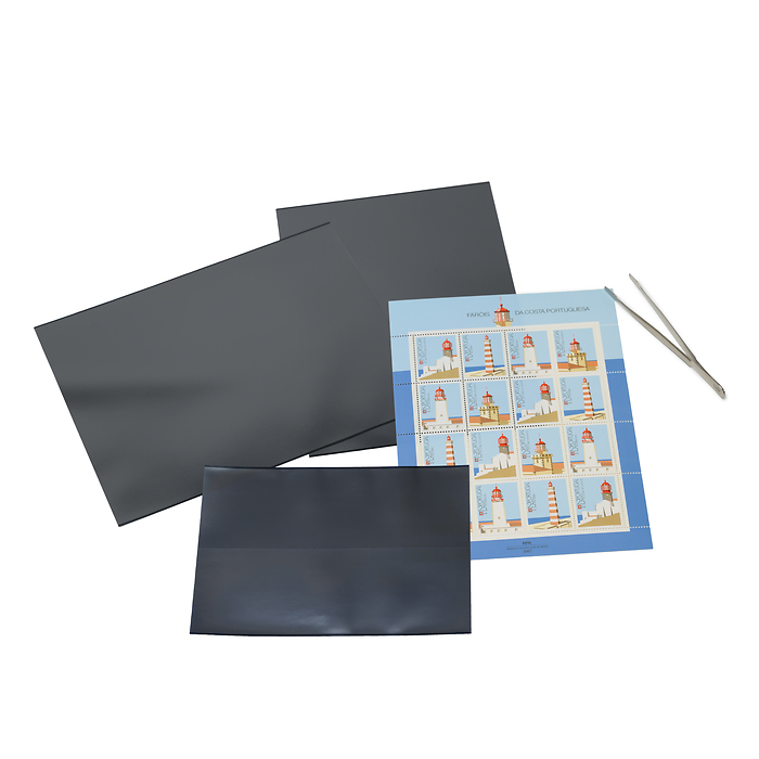 hawid Filoestuches para Bloques 148x210 mm costura doble, fondo negro / 1206