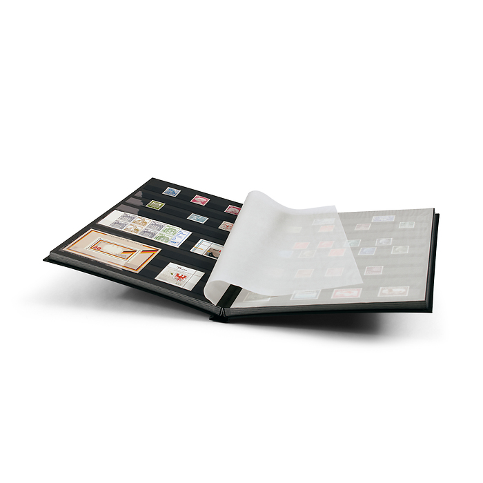 Basic clasificador, DIN A4, 32 páginas negras, tapa no acolchada, negro