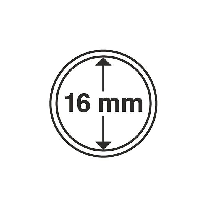 Cápsulas de monedas diámetro interior 16 mm