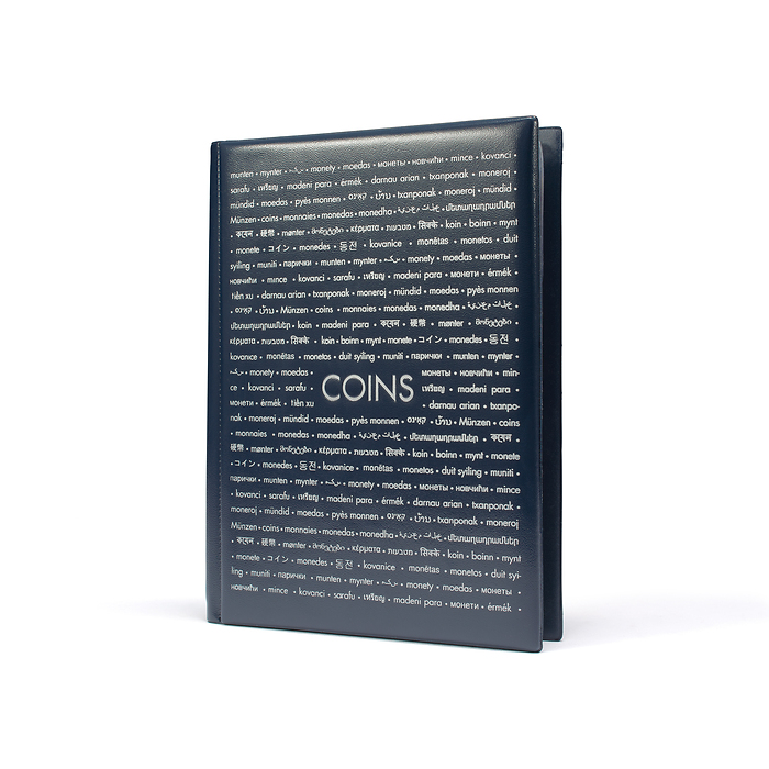 Álbum de bolsillo Route 96 para monedas con 8 Hojas, cada una para 12 monedas, azul