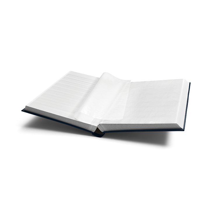 Comfort clasificador, DIN A4,  64 páginas blancas, tapa acolchada, azul