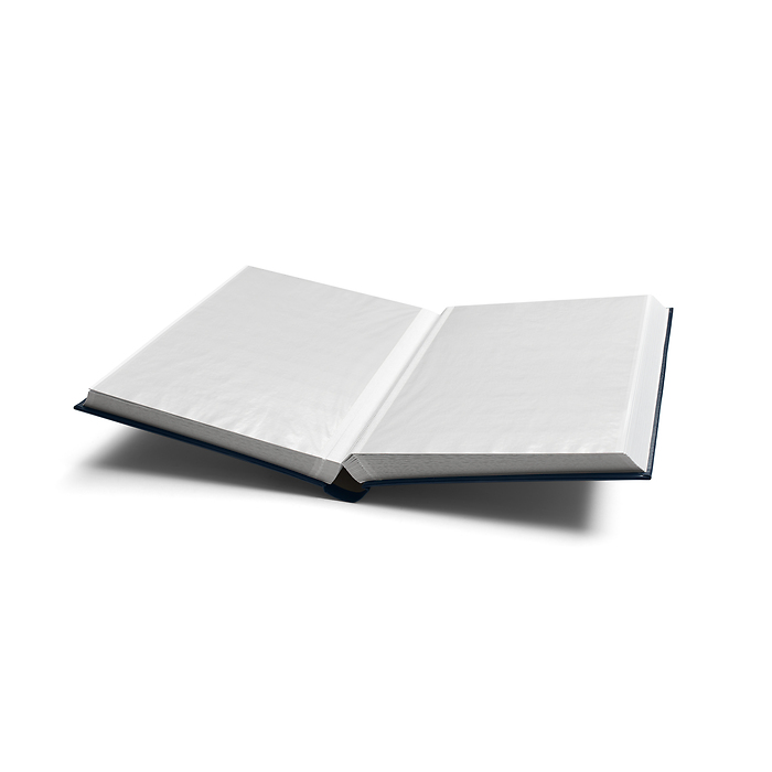 Comfort clasificador, DIN A4,  64 páginas blancas, tapa acolchada, azul