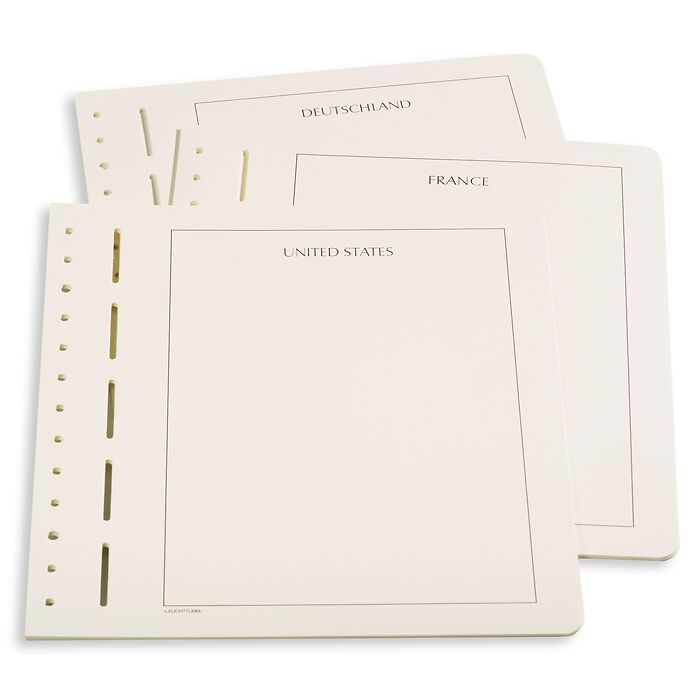 Leuchtturm hojas en blanco con el nombre del País Deutschland Bundesrepublik (BL23A)