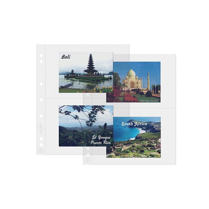 Hojas de plástico Numis, división de 2, paquete de 10