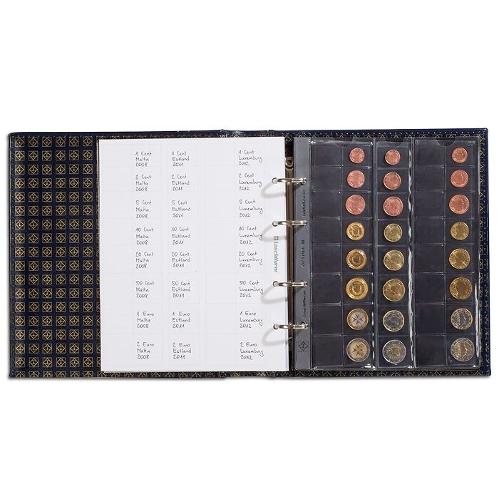 Optima Hojas para monedas, surtido. Contenido: 1 x Optima 42, 27, 20 y 2x Optima34