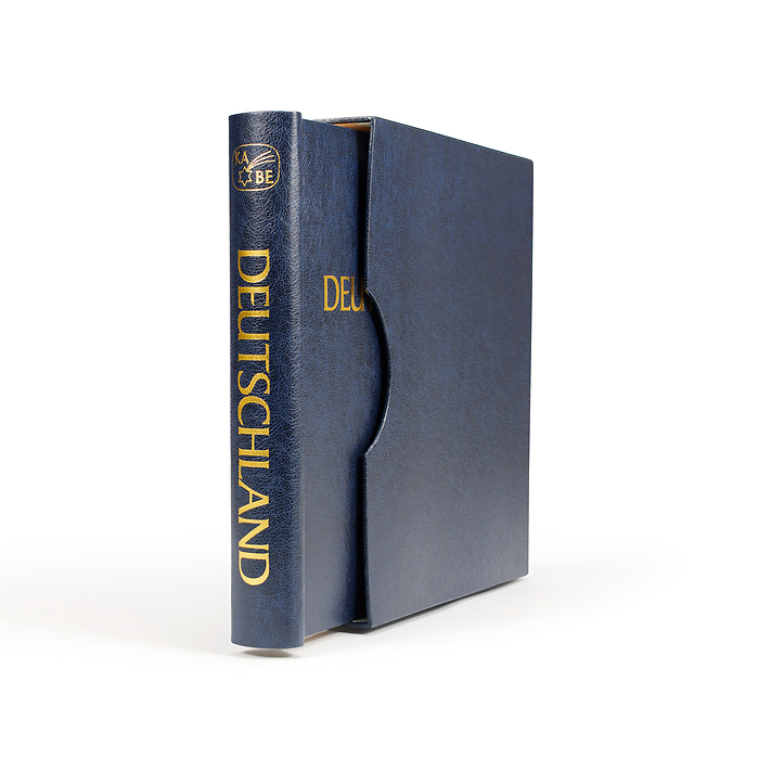 KABE Tapa a presión Atlas Deutschland, incl. cajetín protector, azul