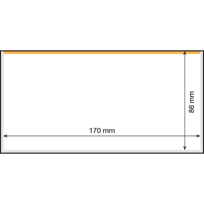 Hojas para billetes de banco,  Basic 170 x 86 mm, paquete de 50