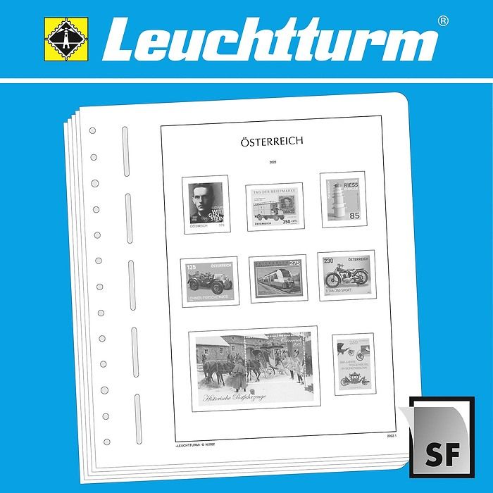 LEUCHTTURM hojas preimpresas Austria 2010-2014