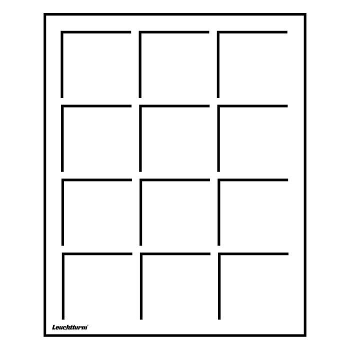 Bandeja para 12 monedas de 50   mm Ø, azul, para maletín