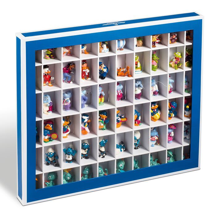 Caja de coleccionismo K60 con 60 divisiones, azul