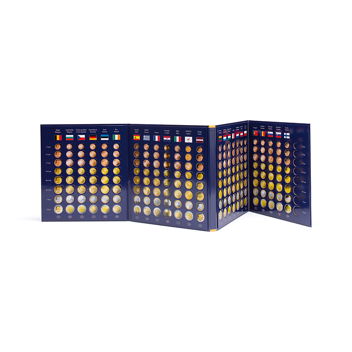 Álbum para monedas PRESSO Euro Coin Collection, para insertar 26 series completas