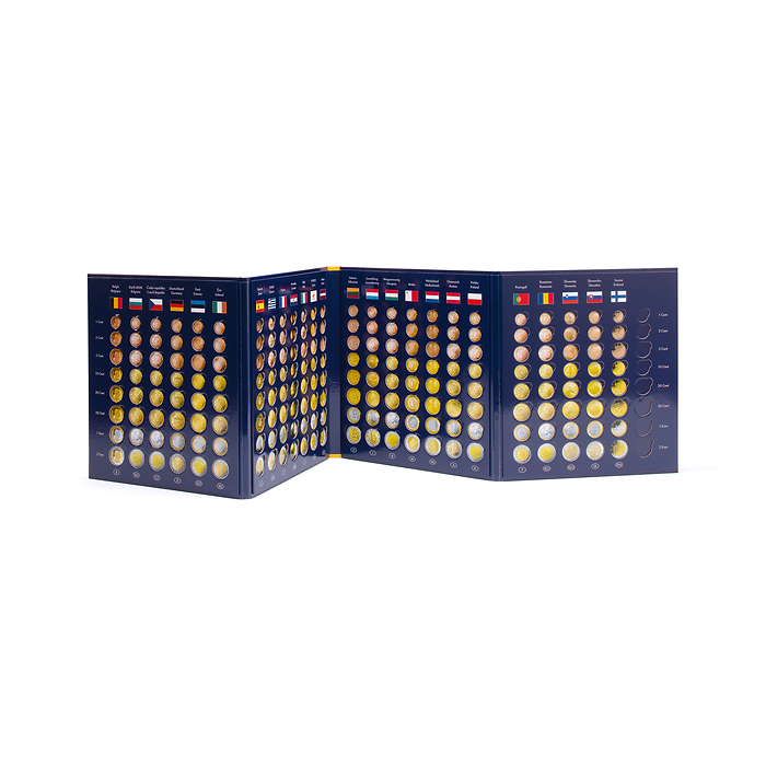 Álbum para monedas PRESSO Euro Coin Collection, para insertar 26 series completas
