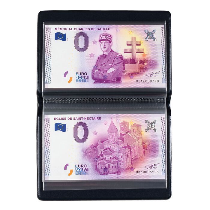 Álbum de bolsillo ROUTE para 40 billetes 'Euro Souvenir'