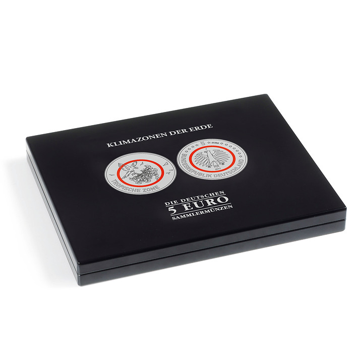 Estuche para monedas de colección alem. de 5 € 'Zonas climáticas de la Tierra' encápsulas