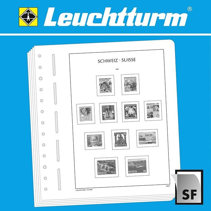LEUCHTTURM SF-hojas preimpresas Suiza 2015-2019