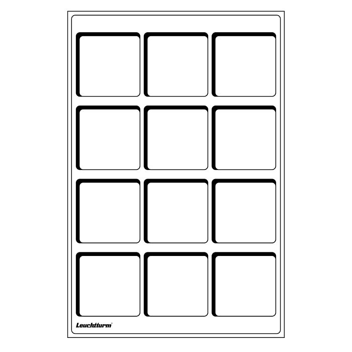 Tab bandeja L para 12 monedas  de 67 mm Ø, azul