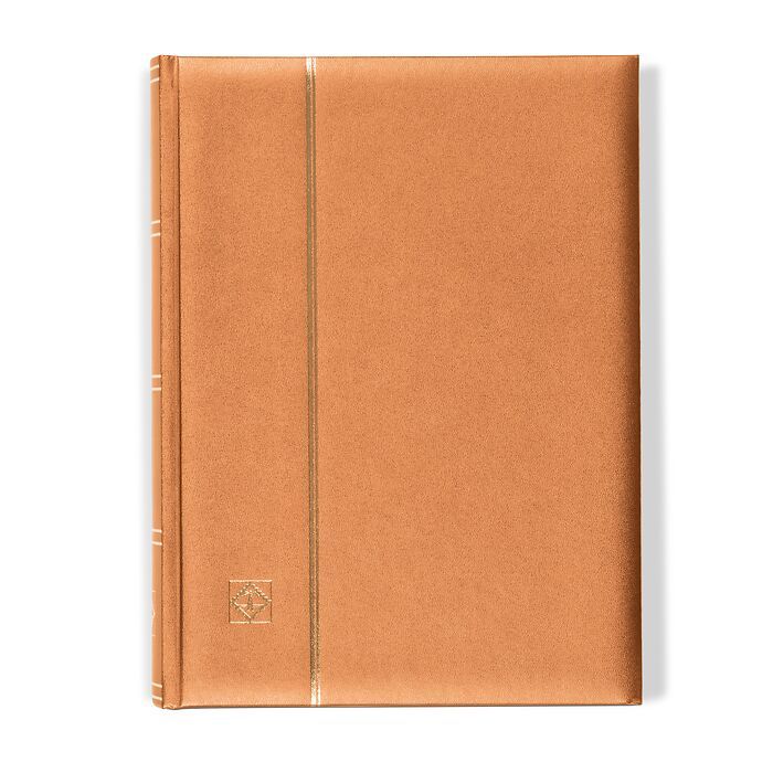 Clasificador COMFORT, Din A4, 64 páginas en color chamois, tapa acolchada, bronce