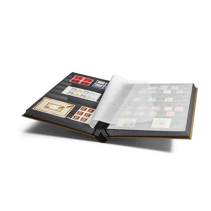 Comfort clasificador, Din A4,  64 páginas negras, tapa acolchada, dorado