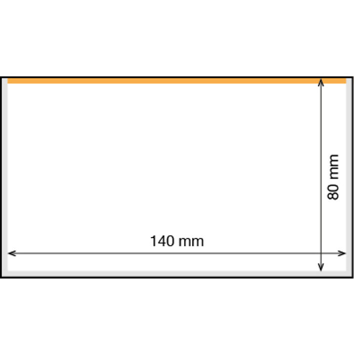 Hojas para billetes de banco,  Basic 140 x 80 mm, paquete de 50