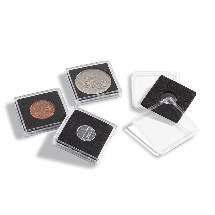 Cápsulas de monedas QUADRUM Mini 13 mm, paquete de 10