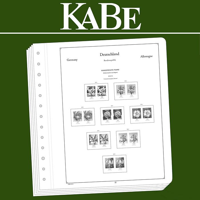 KABE Suplemento-OF República Federal de Alemania-pares horizontales (series en curso) 2018