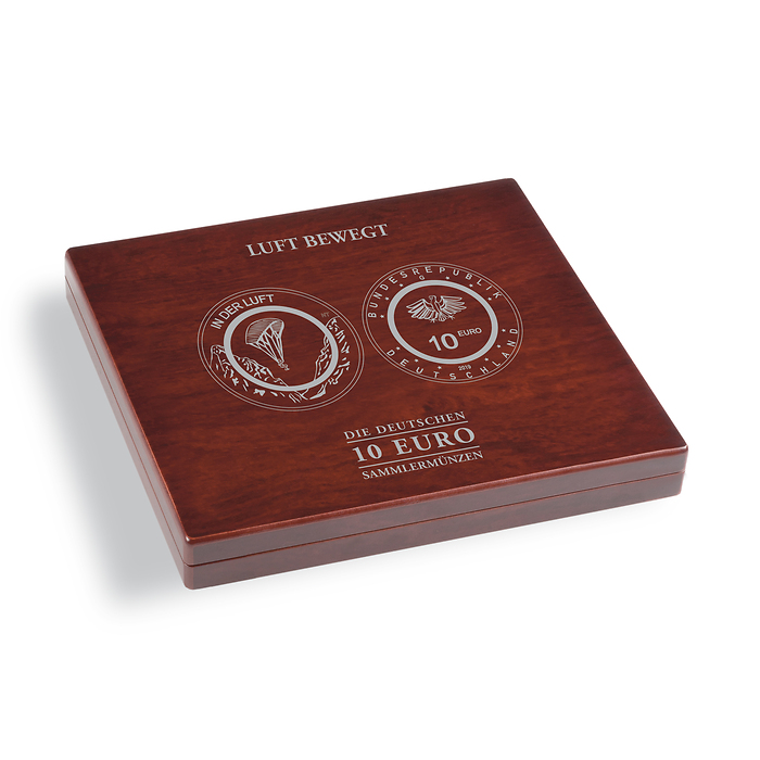 Estuche para 15 monedas de colección alemanas de 10 € 'Aire  se mueve' encápsulas