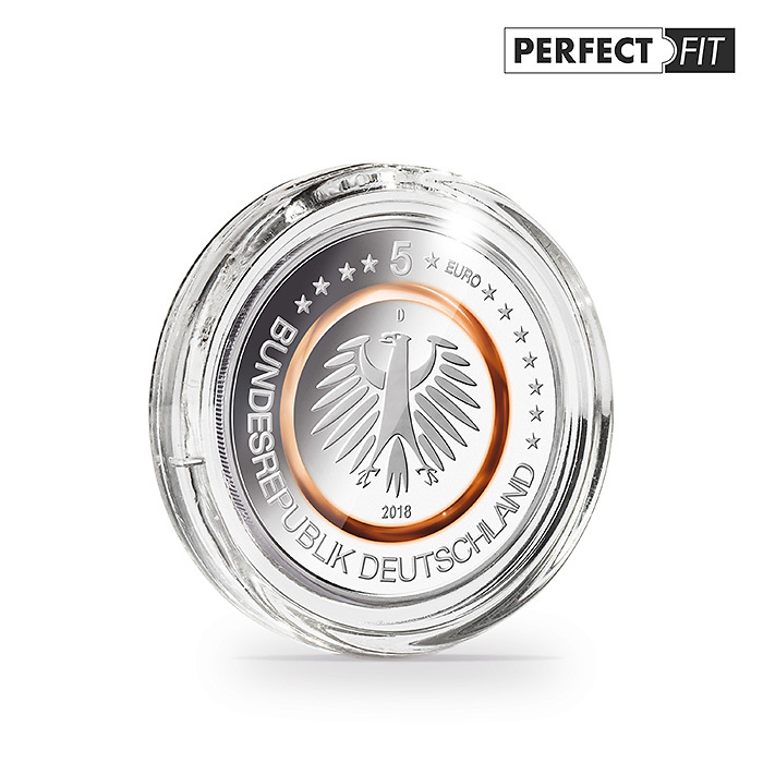 Ultra Cápsulas Perfect Fit para alemanes 5 Euro (27,25 mm),  paquete de 100