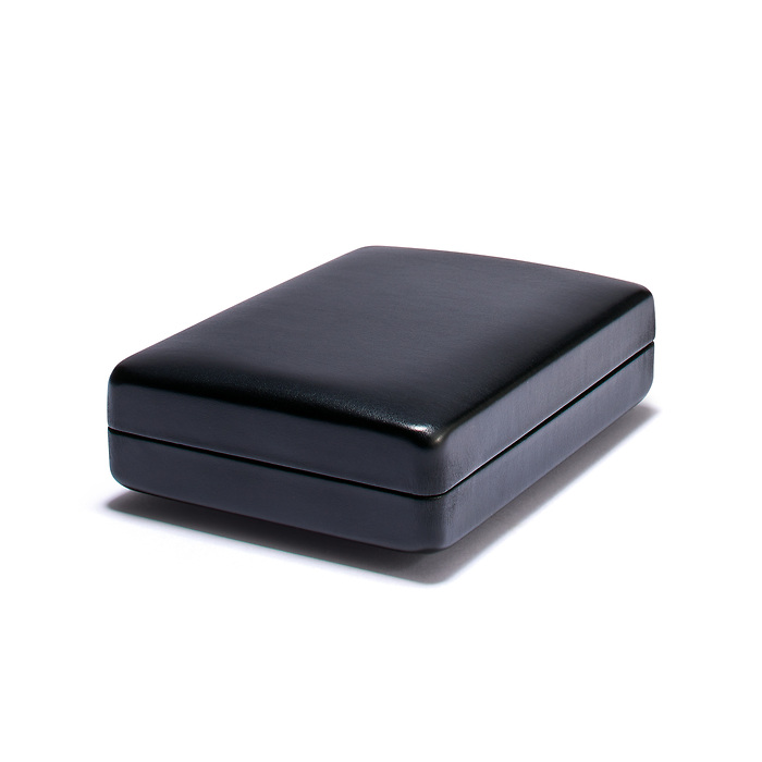 Estuche Nobile para 1 lingote   de oro estampado en blíster,  formato vertical, negro