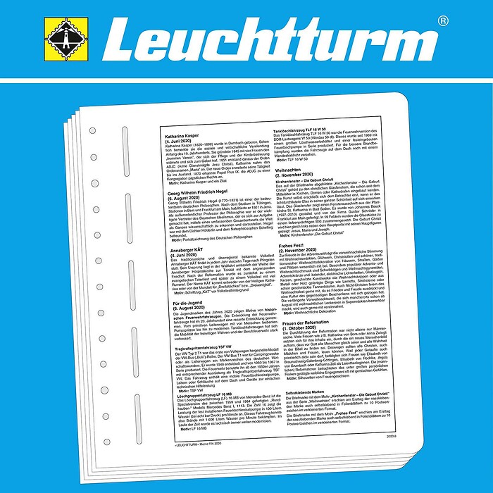 Leuchtturm suplemento-Memo Alemania 2020