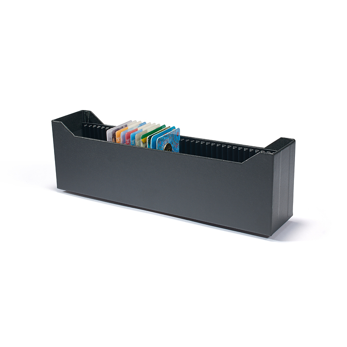 Caja archivadora Logik para 40 lingote de oro en blíster, formato vertical, negro