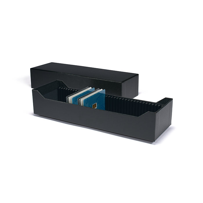 Caja archivadora Logik para 40 lingote de oro en blíster, formato horizontal, negro
