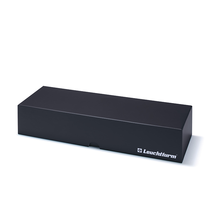 Caja archivadora Logik para 40 lingote de oro en blíster, formato horizontal, negro