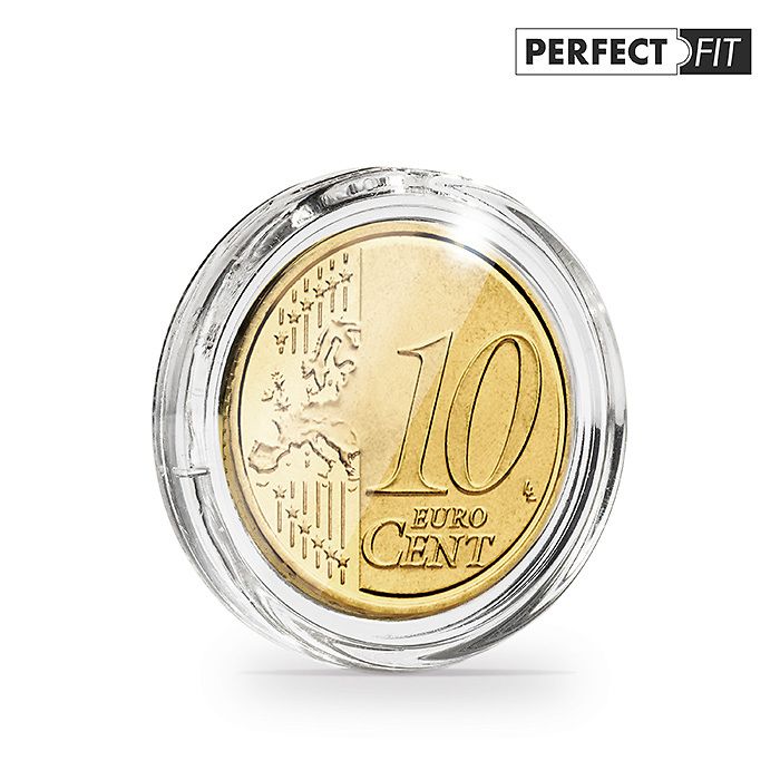Cápsulas ULTRA Perfect Fit para 10 Euro-Cent (19,75 mm), paquete de 10