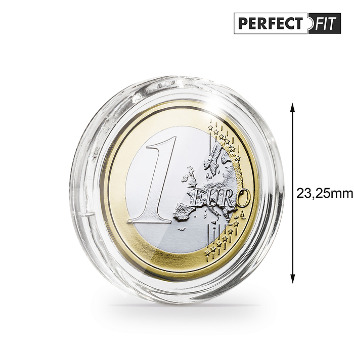 Cápsulas ULTRA Perfect Fit para 1 Euro (23,25 mm), paquete de 10