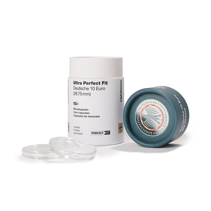 Cápsulas Ultra Perfect Fit para alemanes 10 Euro (28,75 mm), paquete de 10