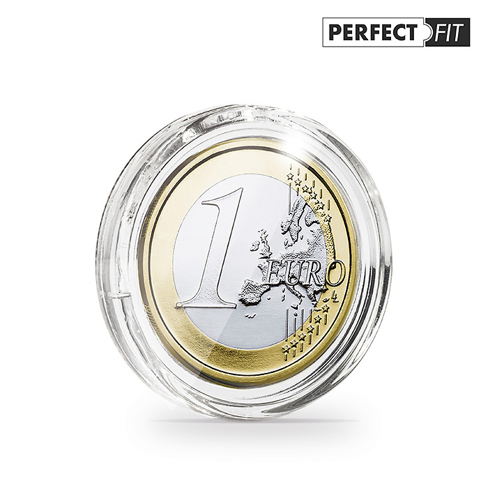 Cápsulas Ultra Perfect Fit para 1 Euro (23,25 mm), paquete de 100