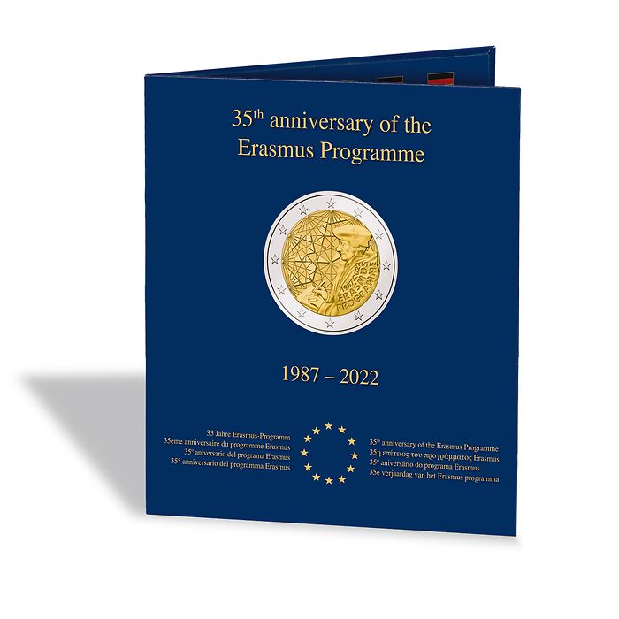 Álbum PRESSO para 23 monedas conmemorativas europ. de 2€'Erasmus'