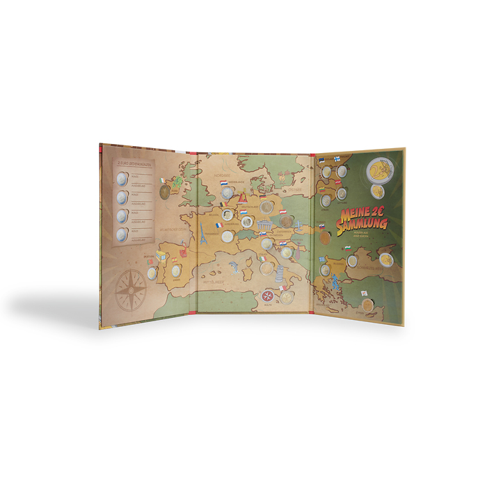 Álbum para monedas Presso, Eur o-Collection, 25x 2 Euro 'Ninos'