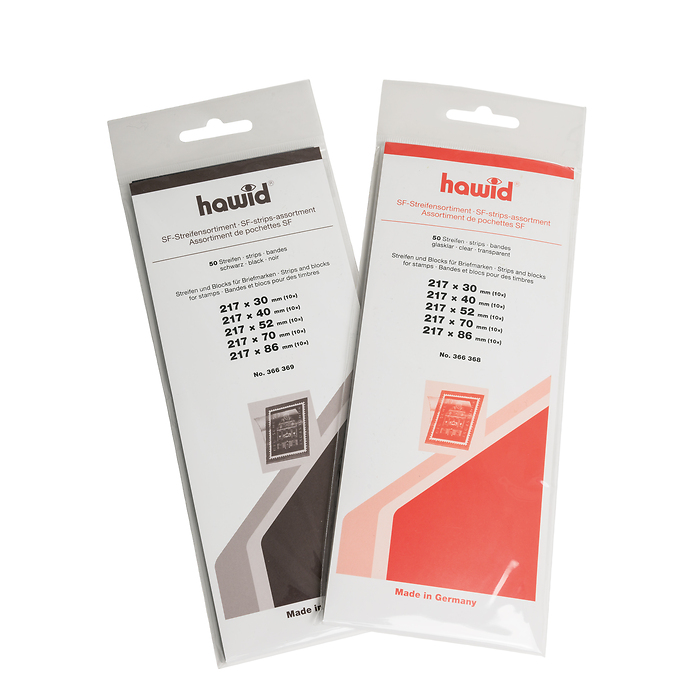 hawid Surtido 200 Tiras, 217 x 26 - 130 mm, fondo transparente