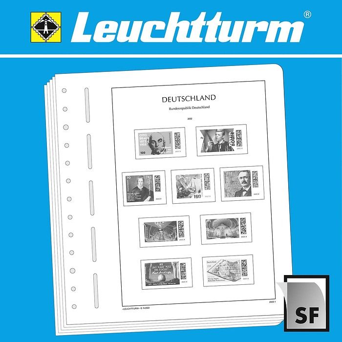 LEUCHTTURM SF-hojas preimpresas República Federal de Alemania 2020-2022