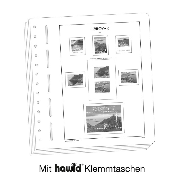 Leuchtturm SF-hojas preimpresas Islas Feroe 2020-2024